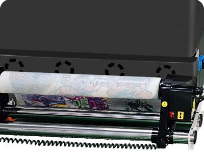 ER-DTF600PRO-6 Well-designed media take-up system with both motors