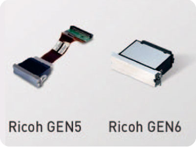 3row Ricoh heads for high speed printing