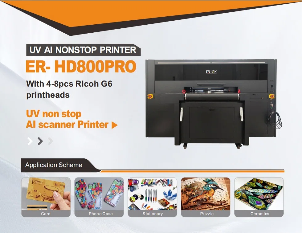ER-HD800 UV Non-Stop Al Scanner Printer