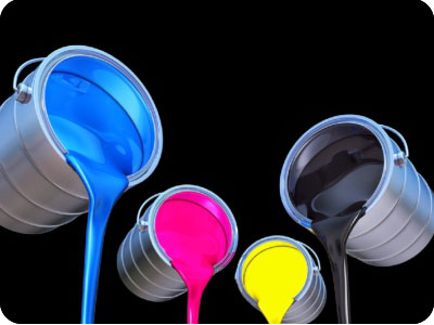 The thermal sublimation ink with bright and dense color
