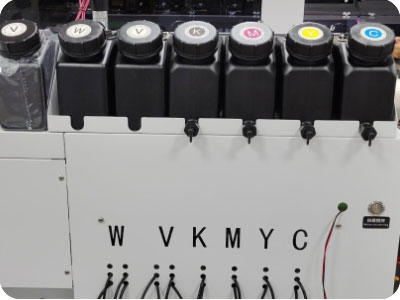 OM-UVDTF-A1-PRO-3 LED light signal reminding to fill the ink